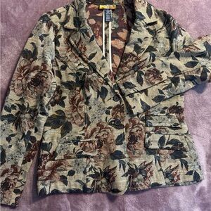 Floral Women's Blazer in Multicolor